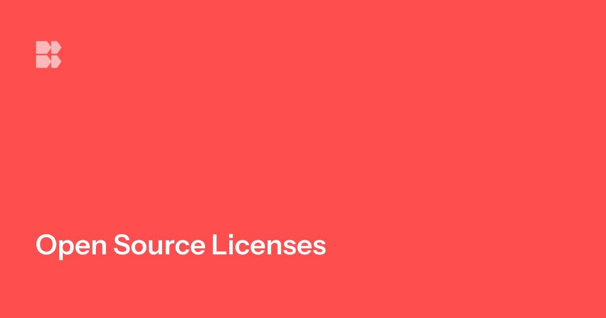 Open Source Licenses